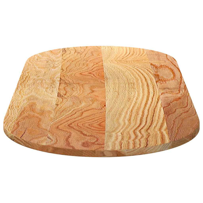 Blat de masă maro deschis 140x60x2 cm lemn masiv de stejar oval - WALTI WALTI