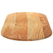 Blat de masă maro deschis 140x60x2 cm lemn masiv de stejar oval - WALTI WALTI