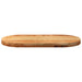 Blat de masă maro deschis 80x40x4 cm lemn masiv de stejar oval - WALTI WALTI