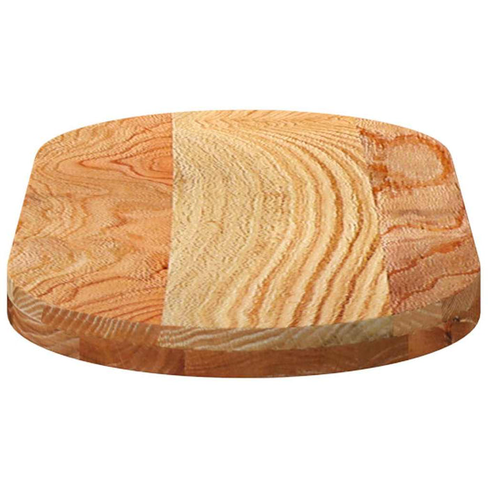 Blat de masă maro deschis 80x40x4 cm lemn masiv de stejar oval - WALTI WALTI