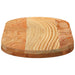 Blat de masă maro deschis 80x40x4 cm lemn masiv de stejar oval - WALTI WALTI