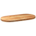 Blat de masă maro deschis 100x50x4 cm lemn masiv de stejar oval - WALTI WALTI