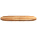 Blat de masă maro deschis 100x50x4 cm lemn masiv de stejar oval - WALTI WALTI