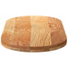 Blat de masă maro deschis 100x50x4 cm lemn masiv de stejar oval - WALTI WALTI