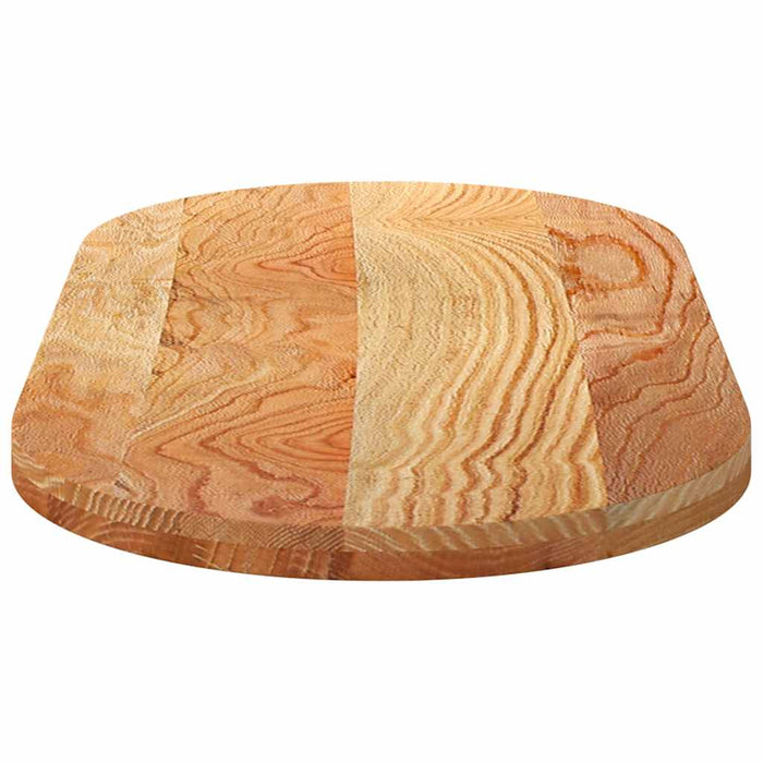 Blat de masă maro deschis 120x60x4 cm lemn masiv de stejar oval - WALTI WALTI