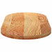 Blat de masă maro deschis 120x60x4 cm lemn masiv de stejar oval - WALTI WALTI