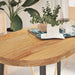 Blat de masă maro deschis 120x60x4 cm lemn masiv de stejar oval - WALTI WALTI