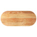 Blat de masă maro deschis 140x60x4 cm lemn masiv de stejar oval - WALTI WALTI