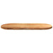 Blat de masă maro deschis 140x60x4 cm lemn masiv de stejar oval - WALTI WALTI