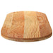 Blat de masă maro deschis 140x60x4 cm lemn masiv de stejar oval - WALTI WALTI