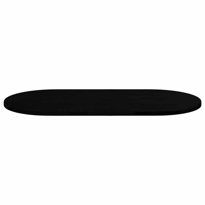 Blat de masă maro închis 100x50x2 cm lemn masiv de stejar oval - WALTI WALTI