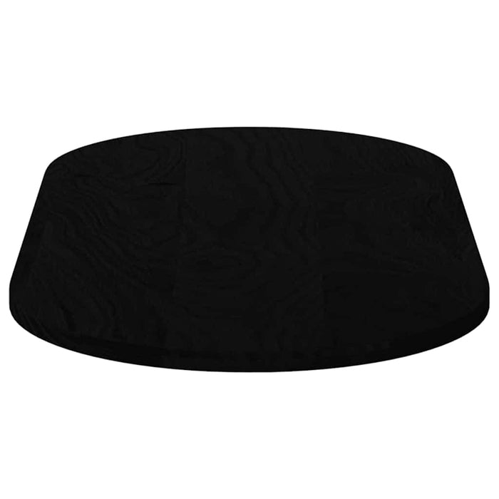 Blat de masă maro închis 100x50x2 cm lemn masiv de stejar oval - WALTI WALTI