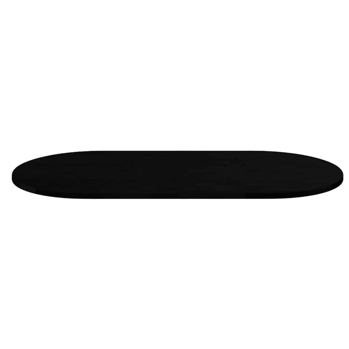 Blat de masă maro închis 120x60x2 cm lemn masiv de stejar oval - WALTI WALTI