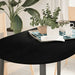 Blat de masă maro închis 120x60x2 cm lemn masiv de stejar oval - WALTI WALTI