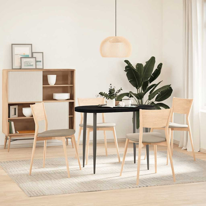 Blat de masă maro închis 100x50x4 cm lemn masiv de stejar oval - WALTI WALTI