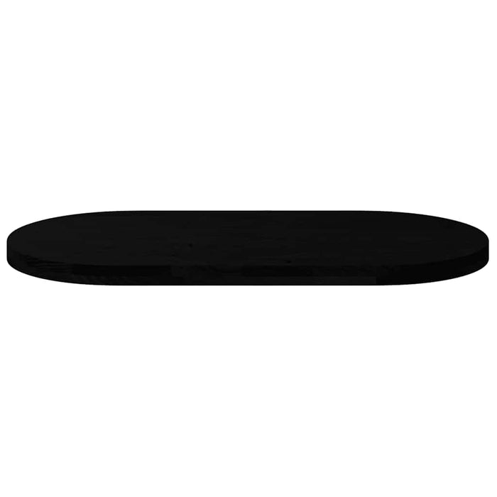 Blat de masă maro închis 100x50x4 cm lemn masiv de stejar oval - WALTI WALTI