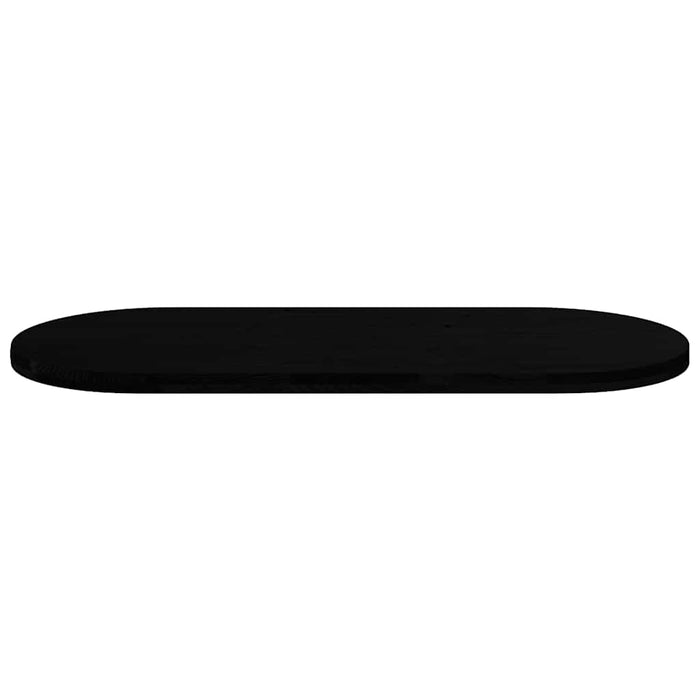Blat de masă maro închis 140x60x4 cm lemn masiv de stejar oval - WALTI WALTI