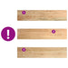 Pervaz 2 buc lemn masiv de stejar netratat 70x15x2 cm - WALTI WALTI