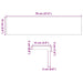 Pervaz 2 buc lemn masiv de stejar netratat 70x15x2 cm - WALTI WALTI