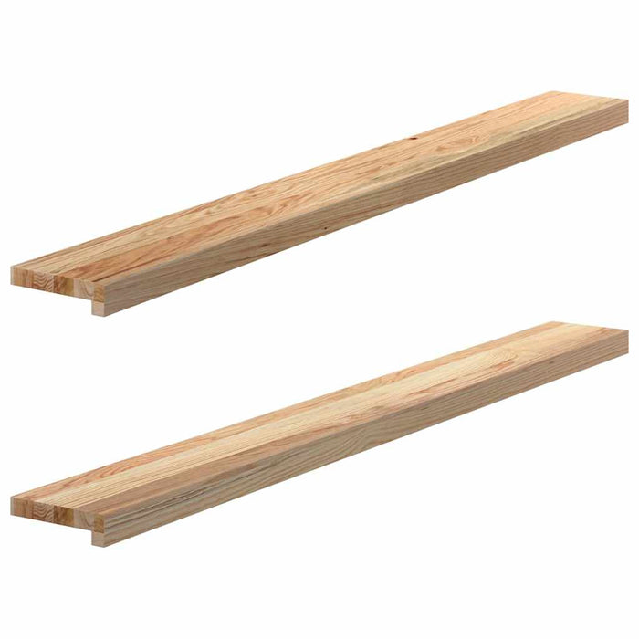 Pervaz 2 buc lemn masiv de stejar netratat 140x15x2 cm - WALTI WALTI