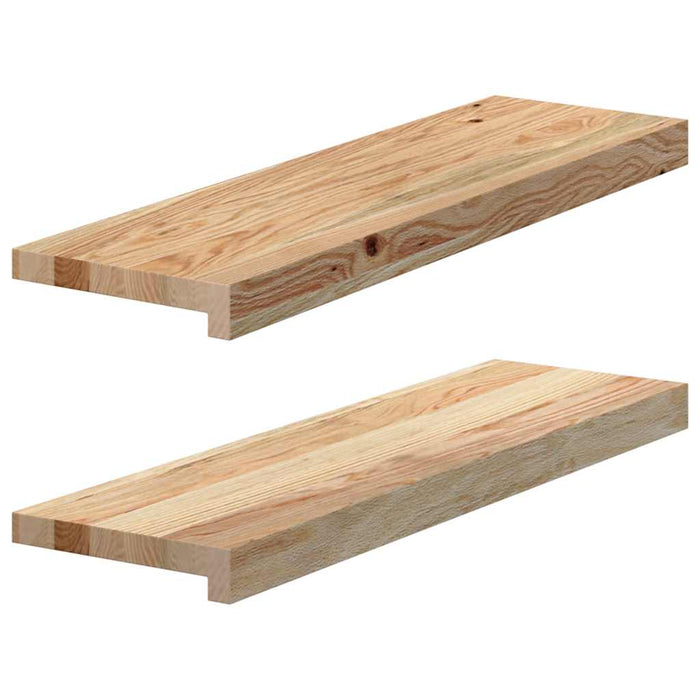 Pervaz 2 buc lemn masiv de stejar netratat 70x20x2 cm - WALTI WALTI