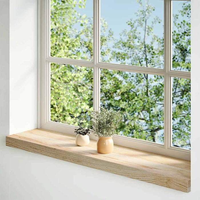 Pervaz 2 buc lemn masiv de stejar netratat 80x20x2 cm - WALTI WALTI