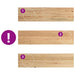 Pervaz 2 buc lemn masiv de stejar netratat 80x20x2 cm - WALTI WALTI