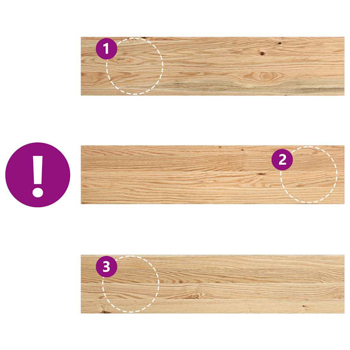 Pervaz 2 buc lemn masiv de stejar netratat 90x20x2 cm - WALTI WALTI