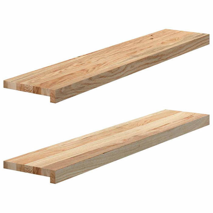 Pervaz 2 buc lemn masiv de stejar netratat 100x20x2 cm - WALTI WALTI