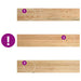 Pervaz 2 buc lemn masiv de stejar netratat 100x20x2 cm - WALTI WALTI