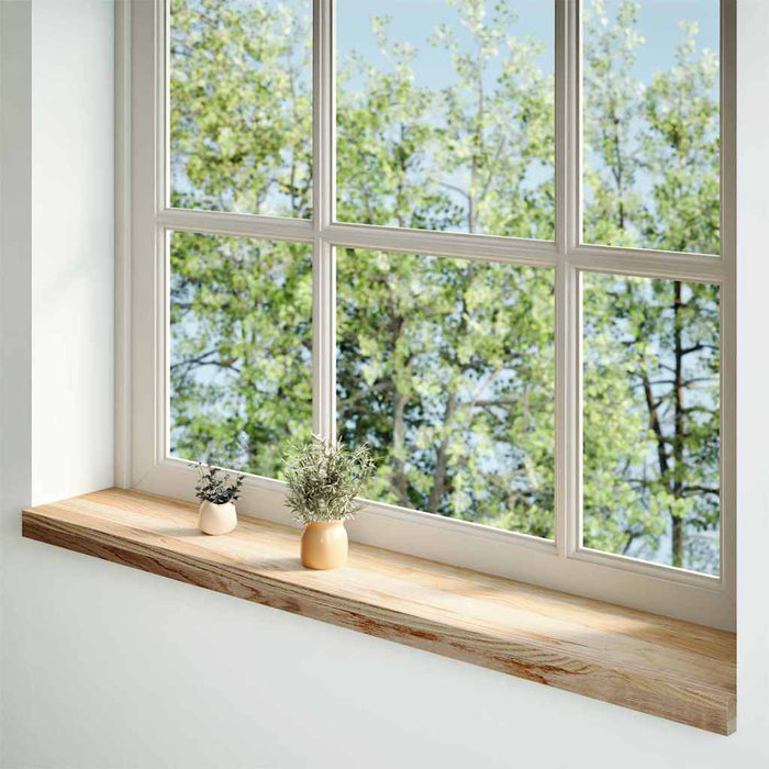 Pervaz 2 buc lemn masiv de stejar netratat 110x20x2 cm - WALTI WALTI