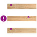 Pervaz 2 buc lemn masiv de stejar netratat 110x20x2 cm - WALTI WALTI