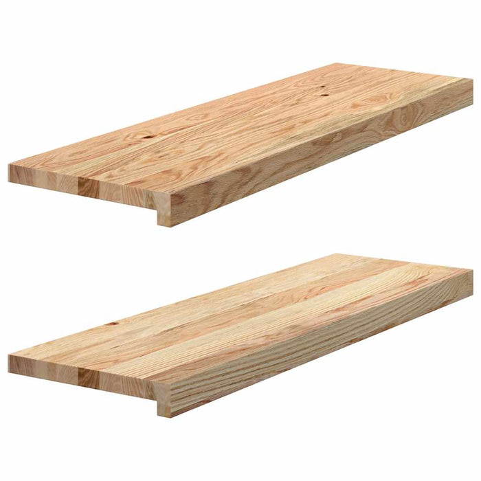 Pervaz 2 buc lemn masiv de stejar netratat 80x25x2 cm - WALTI WALTI