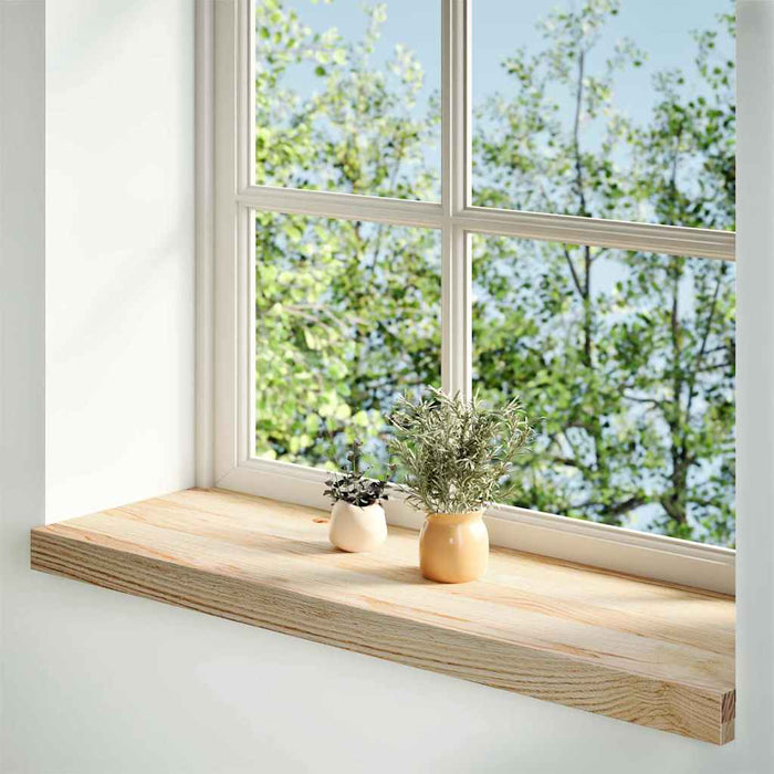 Pervaz 2 buc lemn masiv de stejar netratat 80x25x2 cm - WALTI WALTI
