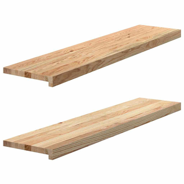Pervaz 2 buc lemn masiv de stejar netratat 110x25x2 cm - WALTI WALTI