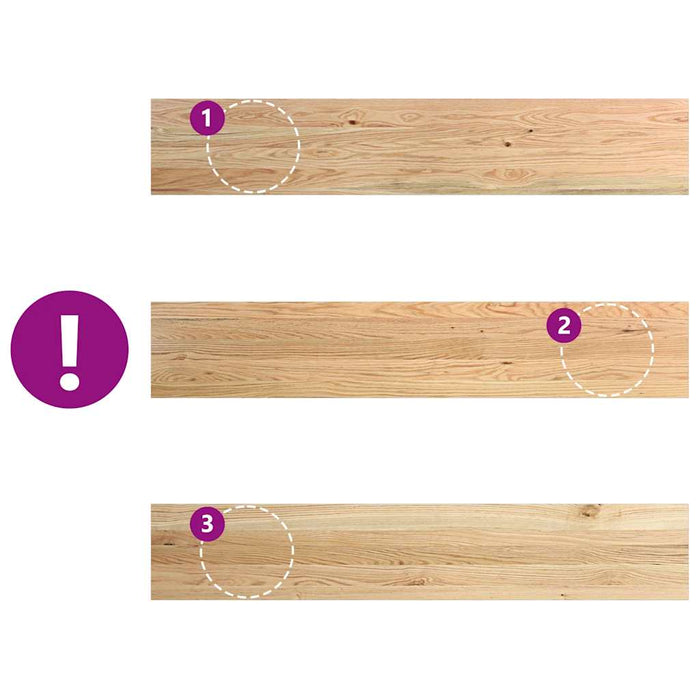 Pervaz 2 buc lemn masiv de stejar netratat 140x25x2 cm - WALTI WALTI