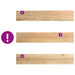 Pervaz 2 buc lemn masiv de stejar netratat 140x25x2 cm - WALTI WALTI