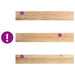 Pervaz 2 buc lemn masiv de stejar netratat 160x25x2 cm - WALTI WALTI