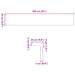 Pervaz 2 buc lemn masiv de stejar netratat 160x25x2 cm - WALTI WALTI