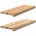 Pervaz 2 buc lemn masiv de stejar netratat 70x30x2 cm - WALTI WALTI