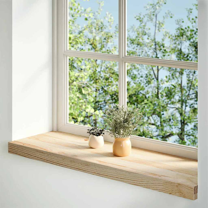 Pervaz 2 buc lemn masiv de stejar netratat 70x30x2 cm - WALTI WALTI