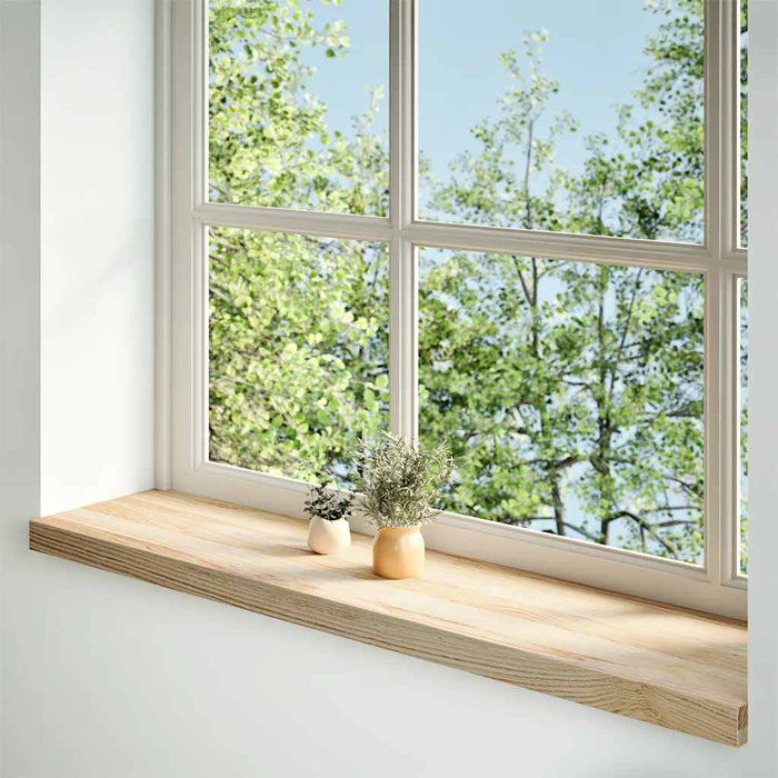 Pervaz 2 buc lemn masiv de stejar netratat 100x30x2 cm - WALTI WALTI