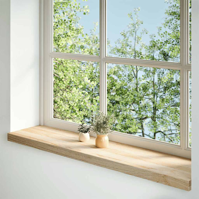 Pervaz 2 buc lemn masiv de stejar netratat 110x30x2 cm - WALTI WALTI