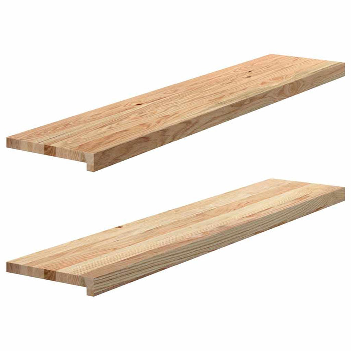 Pervaz 2 buc lemn masiv de stejar netratat 120x30x2 cm - WALTI WALTI