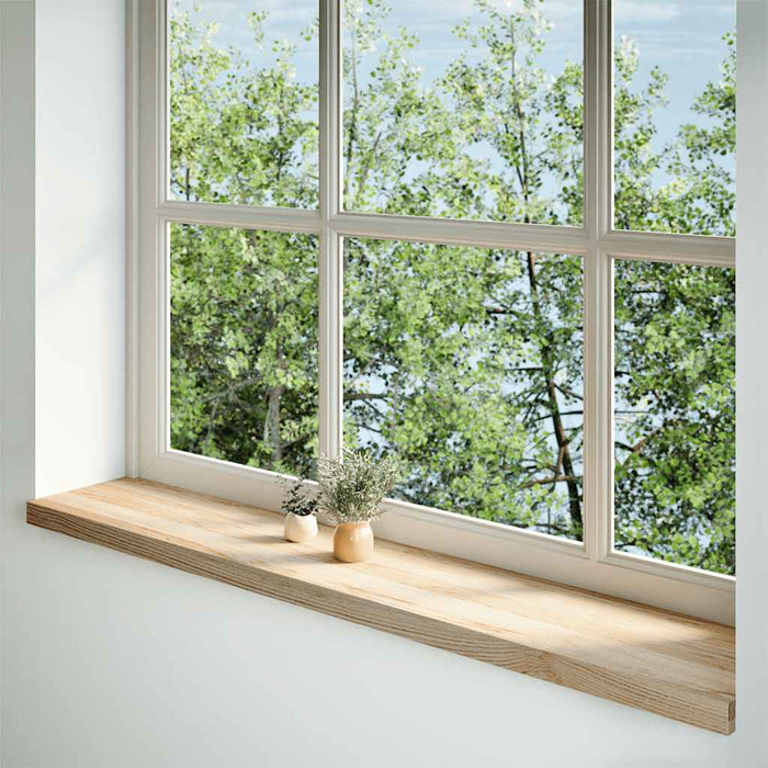 Pervaz 2 buc lemn masiv de stejar netratat 140x30x2 cm - WALTI WALTI