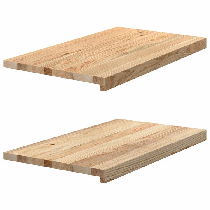 Pervaz 2 buc lemn masiv de stejar netratat 70x40x2 cm - WALTI WALTI