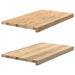 Pervaz 2 buc lemn masiv de stejar netratat 70x40x2 cm - WALTI WALTI
