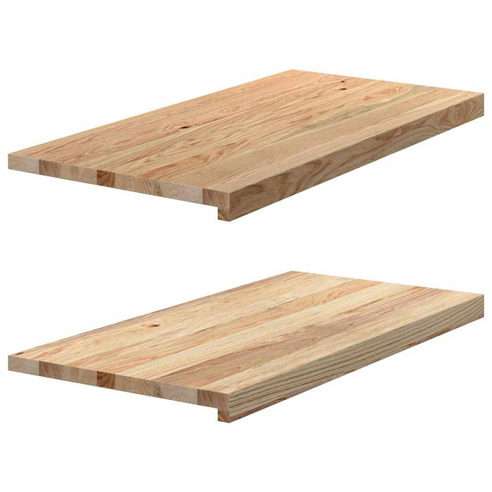 Pervaz 2 buc lemn masiv de stejar netratat 80x40x2 cm - WALTI WALTI