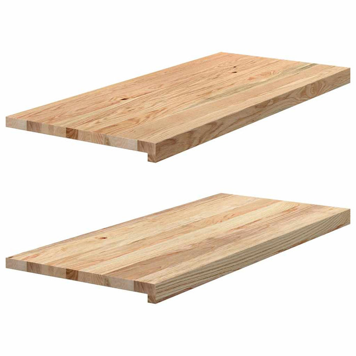 Pervaz 2 buc lemn masiv de stejar netratat 90x40x2 cm - WALTI WALTI