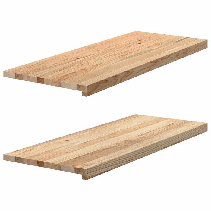 Pervaz 2 buc lemn masiv de stejar netratat 100x40x2 cm - WALTI WALTI